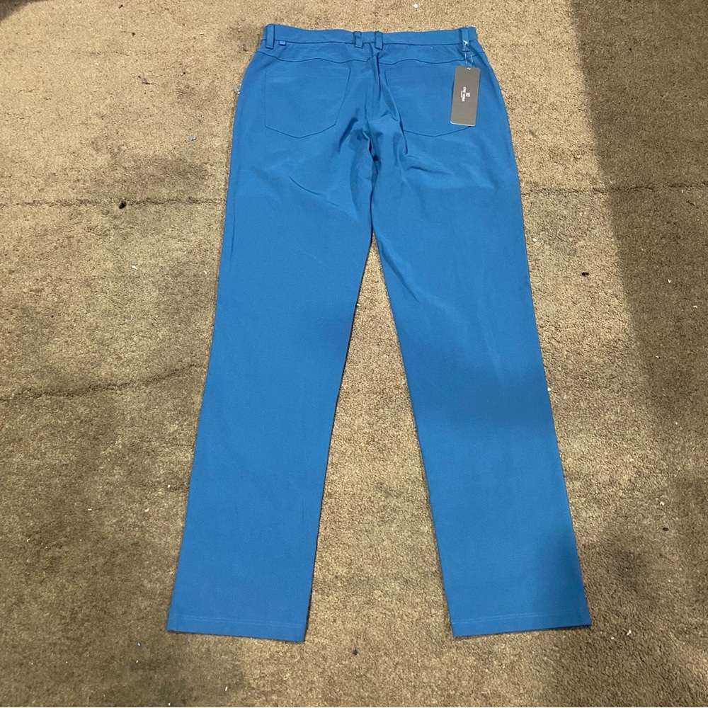 CRZ YOGA Men's Athletic Apparel Blue 5 Pocket Golf Pants Size 32W NWT - Picture 2 of 4